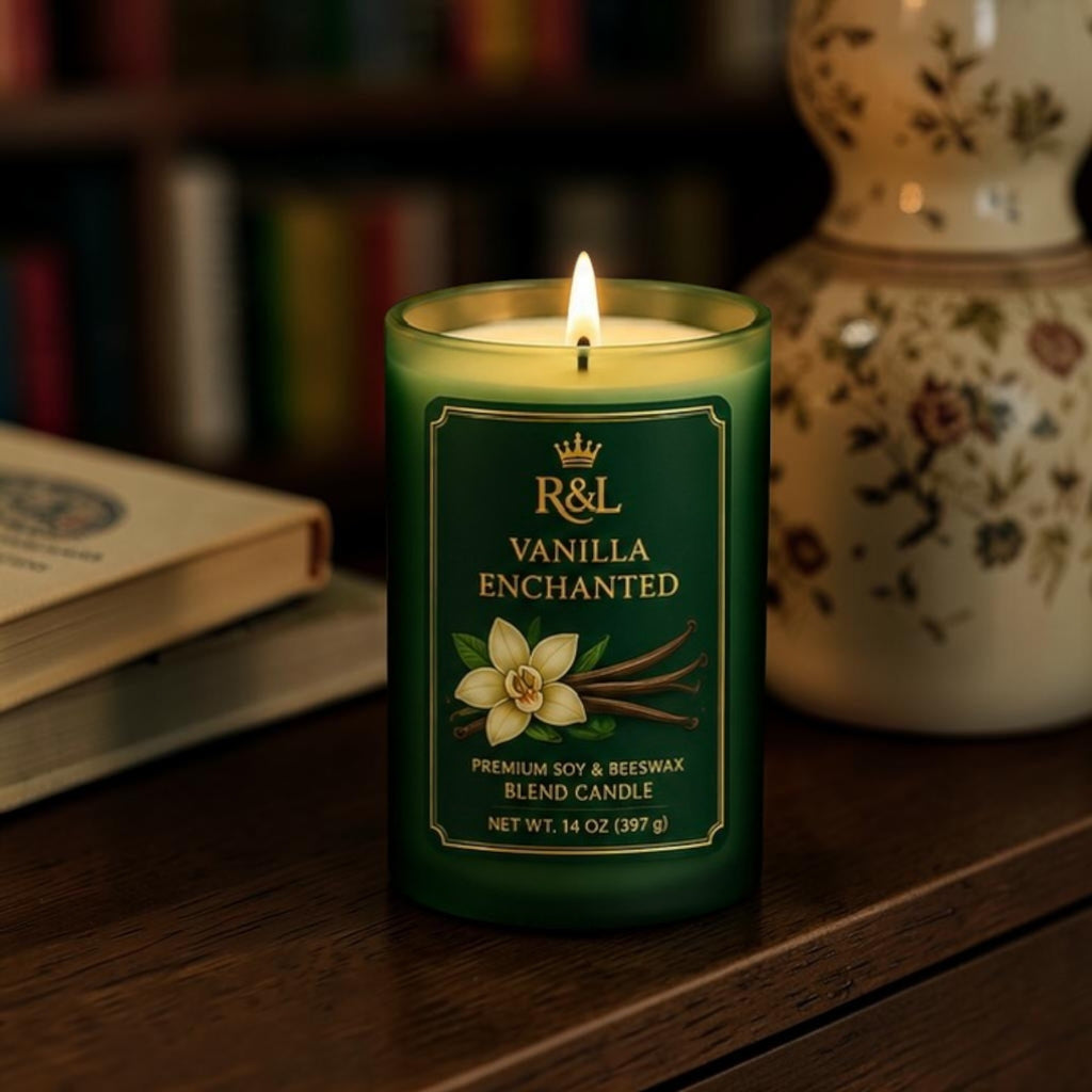 Vanilla Enchanted Candle | Soy & Beeswax Blend | Warm Vanilla Bean