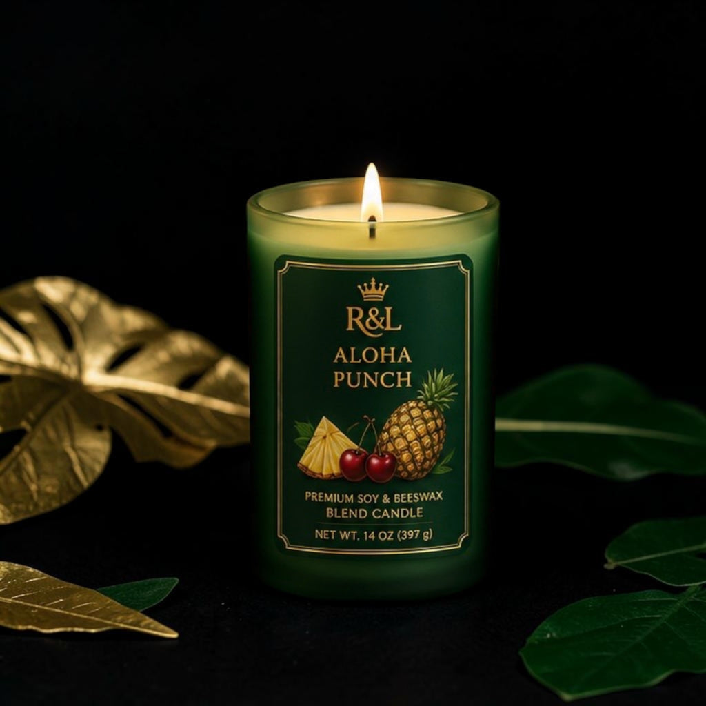 Aloha Punch Candle | Soy & Beeswax Blend | Cherry Fruit Punch & Pineapple