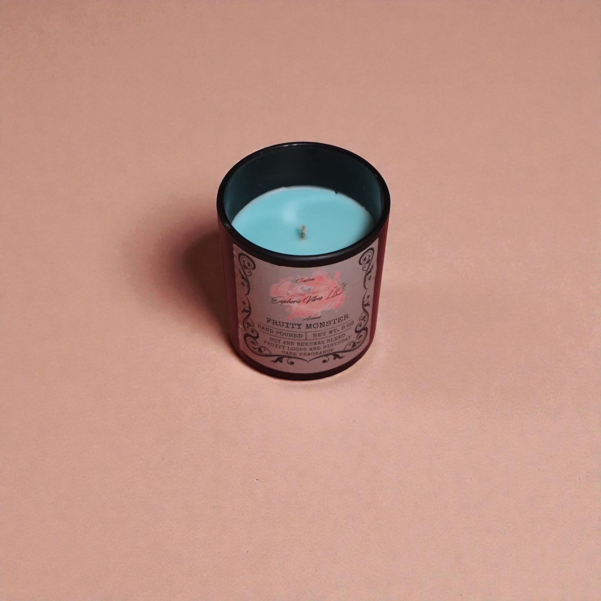 Fruity Monster Candle – Birthday Cake, Fruity Loops Scent – Dessert Fragrance