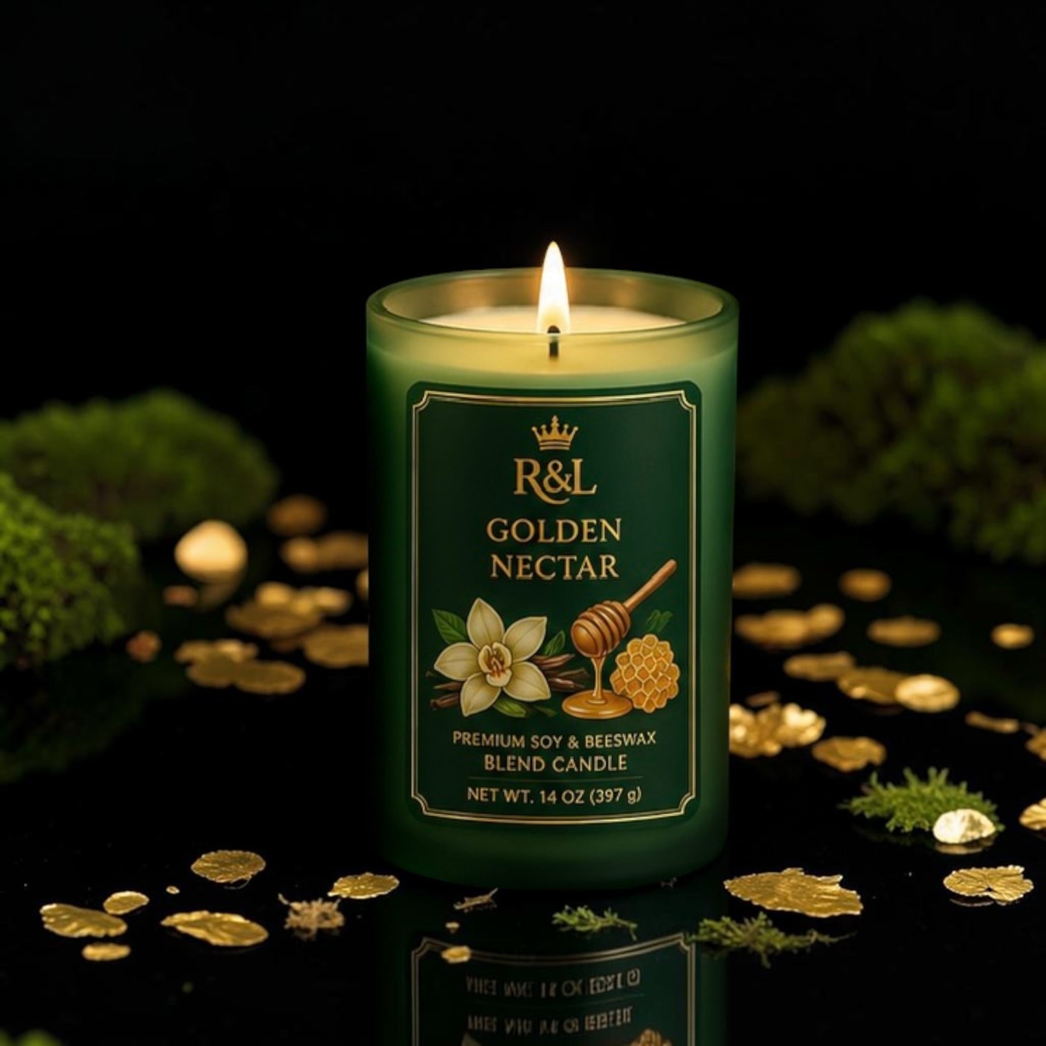Honey Nectar Candle | Soy & Beeswax Blend | Honey & Vanilla