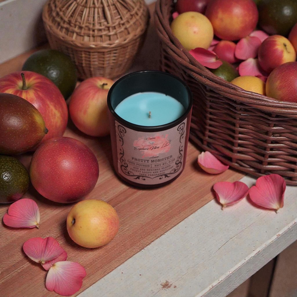 Fruity Monster Candle – Birthday Cake, Fruity Loops Scent – Dessert Fragrance
