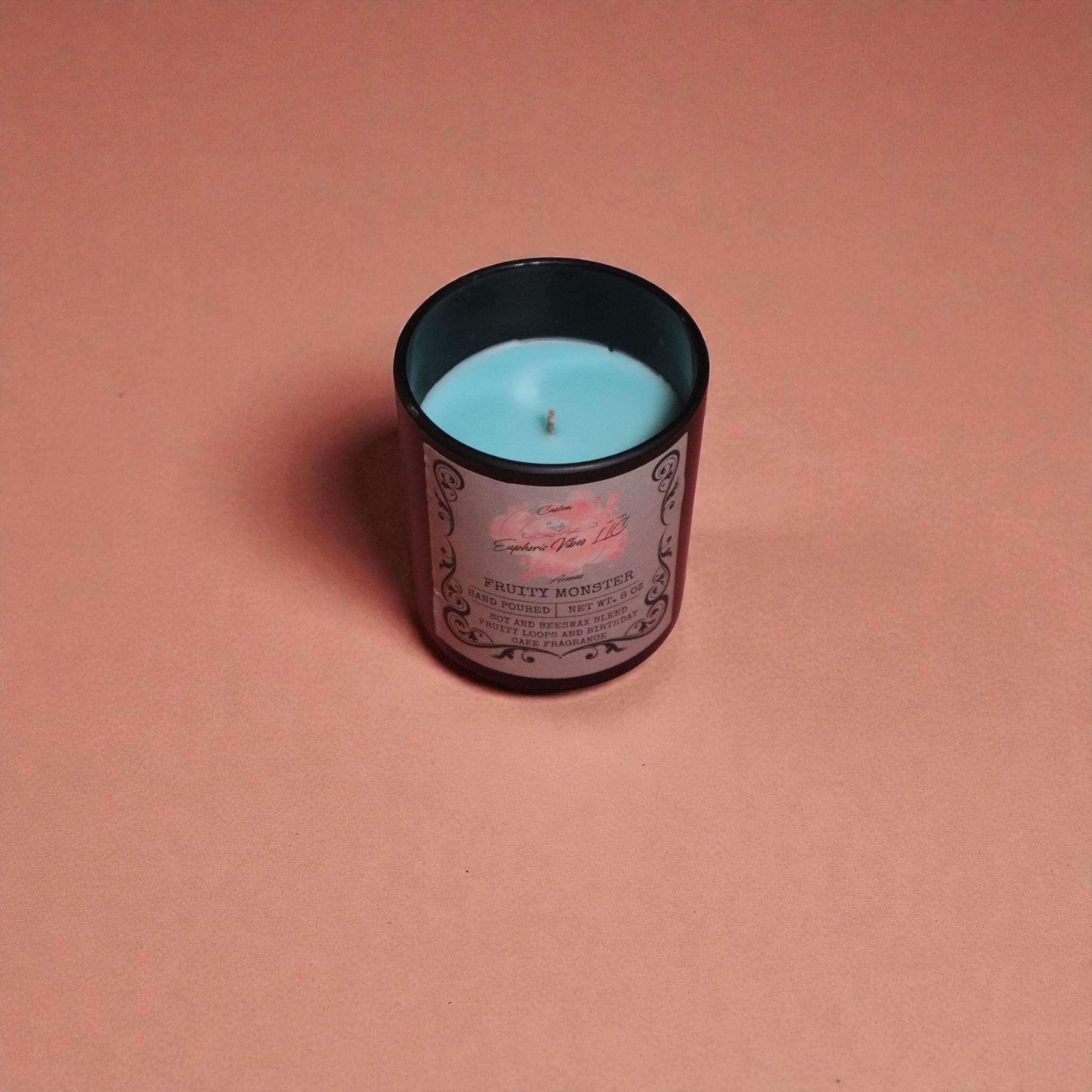 Fruity Monster Candle – Birthday Cake, Fruity Loops Scent – Dessert Fragrance