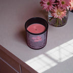 Black Cherry Eclipse Candle | Soy Beeswax Blend, Strong Fruity Aroma (8 oz)